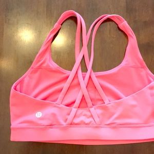 Lululemon sports bra pink size 8